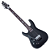 Guitarra Schecter Damien Platinum-6 FR-S LH Satin Black com Captadores Schecter Diamond Active HB-105S e Sustainiac e Ponte Floyd Rose Special Series 1190 - Imagem 1