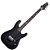 Guitarra Schecter Damien Platinum-6 FR SBK Satin Black com Captadores EMG 81/85 HH e Ponte Floyd Rose Special 1183 - Imagem 1