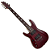 Guitarra Schecter Omen Extreme-7 LH Black Cherry com Captadores Diamond Plus HH e Ponte Tune-O-Matic String-Thru 2013 - Imagem 1