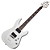 Guitarra Schecter Demon-6 Vintage White com Captadores Diamond Active HB-105S HH e Ponte Tune-O-Matic String-Thru 3244 - Imagem 1