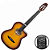 Violão Eletroacústico Náilon Giannini Performance GNF-3 CEQ TS Tobacco Sunburst com Equalizador GN-3T e Cutaway - Imagem 1