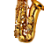 Saxofone Alto P. Mauriat PMSA-185 AGL Gold Lacquer com Tudel Super VI e Campana Gravada à Mão - Imagem 4
