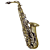 Saxofone Alto P. Mauriat System-76 II ADK Dark Vintage com Tudel Super VI e Campana Gravada Manualmente - Imagem 1