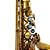 Saxofone Alto P. Mauriat System-76 II AGL Gold Lacquer com Tudel Super VI e Campana Gravada Manualmente - Imagem 3