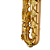 Saxofone Barítono P. Mauriat Le Bravo 200 BGL Gold Lacquer com Tudel Super VI Prateado e Campana Gravada à Mão - Imagem 3