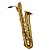 Saxofone Barítono P. Mauriat PMB-185 BGL Gold Lacquer com Tudel Super VI e Campana Martelada à Mão - Imagem 1