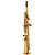 Saxofone Soprano P. Mauriat PMSS-185 SGL Gold Lacquer com Tudel Reto e Case PM Traveller II - Imagem 1