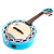 Banjo Eletroacústico Marquês BAJ-143BLEQ Azul Brilho com Aro Cromado Pele Caprina 8" Equalizador Ativo A-20 3 Bandas Afinador e Som Percussivo Penetrante - Imagem 2