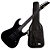 Guitarra Seizi Katana Musashi HSS All Black com Captadores Seizi Jutsu Alnico V e Ponte Flutuante 2 Pivôs e Acabamento Gloss Preto Total e Bag - Imagem 1