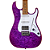 Guitarra Seizi Katana Musashi Plus Amethyst Purple com Captadores Seizi Jutsu Alnico V HSS Ponte Flutuante 2 Pivôs e Bag - Imagem 4