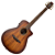 Violão Eletroacústico Seizi Supreme Zen Cutaway Mirai Plus Koa Burst com Tampo Koa Sólido Pré Seizi Mirai Plus Recarregável Afinador e Bag Armor - Imagem 2