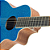 Violão Acústico Seizi Fun Panda Nylon Royal Blue Sparkle com Cordas de Nylon, Madeira Sapele Laminado e Bag 10360968 - Imagem 4