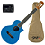 Violão Eletroacústico Seizi Fun Panda Nylon Royal Blue Sparkle com Captador Ativo e Madeira Sapele Laminado e Bag 10360969 - Imagem 1