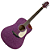 Violão Eletroacústico Seizi Akira Kaizen Purple Sparkle com Captador Seizi Kaizen Recarregável Aço Madeira Mahogany Laminado e Bag - Imagem 2