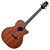 Violão Eletroacústico Seizi Ryu Cutaway Kaizen Mahogany Gloss com Captador Seizi Kaizen Recarregável Cordas de Aço Madeira Mahogany Laminado e Bag - Imagem 2