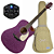 Violão Eletroacústico Seizi Akira Mirai Purple Sparkle com Captador Seizi Mirai Cordas de Aço Madeira Mahogany Laminado e Bag 10361030 - Imagem 1