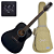 Violão Eletroacústico Seizi Neo Akira Half Cutaway Mirai 12 Open Pore Black com Captador Seizi Mirai Cordas de Aço Madeira Mogno Laminado e Bag 10360771 - Imagem 1
