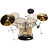 Bateria Michael Trinity DMT220 20" com Pratos Hi-Hat Crash Banco Pedal Baquetas e Ferragens Inclusas - Imagem 4