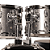 Bateria Michael Trinity DMT220 20" com Pratos Hi-Hat Crash Banco Pedal Baquetas e Ferragens Inclusas - Imagem 3