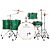 Bateria Acústica Michael Legacy DML424 Sparkle Green SGR Shell Pack com Casco em Poplar e Acabamento em Celuloide - Imagem 1