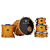 Bateria Michael Legacy Birch DMB520 20" Shining Gold Shell Pack com Sistema Suspensão M.S.3 Arruelas Nylon e Acessórios de Afinação - Imagem 1