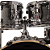 Bateria Michael Legacy Birch DMB522 22" Bright Grey Shell Pack com Sistema Suspensão M.S.3 Arruelas Nylon e Acessórios de Afinação - Imagem 3