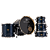Bateria Michael Legacy Birch DMB522 22" Deep Blue Shell Pack com Sistema Suspensão M.S.3 Arruelas Nylon e Acessórios de Afinação - Imagem 1