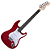 Guitarra Elétrica Michael Standard GM217N Vermelho Metalico com Captadores Single Coil Tarraxas Blindadas e Ponte Tremolo - Imagem 1