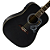 Violão Eletroacústico Michael Galaxy VM925DT BK (BLACK) com Tampo Spruce Pré Michael 4 Bandas Tarraxas Douradas Encordoamento Aço e Acabamento Diferenciado - Imagem 2