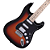 Guitarra Elétrica Michael Power Advanced GM237N Sunburst Black SK com Captadores Humbucker e Single Coil Tarraxas Blindadas e Ponte Tremolo - Imagem 4