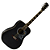 Violão Eletroacústico Michael Galaxy VM925DT BK (BLACK) com Tampo Spruce Pré Michael 4 Bandas Tarraxas Douradas Encordoamento Aço e Acabamento Diferenciado - Imagem 1