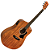 Violão Eletroacústico Michael Mysa VMM130 MH (Mahogany) com Tampo Mahogany Pré Michael Effex Tarraxas Matte Black Die Cast Encordoamento Aço e Acabamento Open Pore - Imagem 1