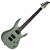 Guitarra Michael Raze GMR400 Olive Green Superstrato Humbucker Cerâmico Purple Heart Ponte Hardtail String Through - Imagem 1