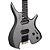 Guitarra Michael Raze GMR500 Headless Titanium Grey Satin com Captadores Humbucker Alnico V Corpo Okoume Braço Roasted Maple e Escala Purple Heart - Imagem 4
