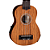Ukulele Soprano Eletroacústico Michael MK21 ZBE Natural com Tampo Zebra Wood Fundo e Laterais Zebra Wood Braço Nato Escala Blackwood e Equalizador Michael - Imagem 4