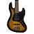 Contrabaixo Michael JB BMJ500 5 Cordas SK Sunburst Black com Corpo Basswood Captadores Single Coil e Tarraxas Cromadas - Imagem 4
