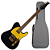 Guitarra Seizi Vintage Bonsai Black Gold com Corpo Basswood Captadores Seizi Jutsu Filtertron HH e Ponte Flutuante 10361135 - Imagem 1