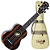 Ukulele Acústico Seizi Bora Bora Plus Soprano Ebony com Bag Nut e Rastilho em Osso Encordoamento Aquila e Detalhes em Abalone 10360194 - Imagem 1