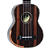 Ukulele Acústico Seizi Bora Bora Plus Soprano Ebony com Bag Nut e Rastilho em Osso Encordoamento Aquila e Detalhes em Abalone 10360194 - Imagem 4