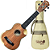 Ukulele Acústico Seizi Bora Bora Crush Soprano Koa com Bag Half Cutaway Nut e Rastilho em Osso Encordoamento Aquila e Detalhes em Abalone 10360300 - Imagem 1