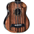 Ukulele Acústico Seizi Bora Bora Crush Soprano Ebony com Bag Half Cutaway Nut e Rastilho em Osso Encordoamento Aquila e Detalhes em Abalone 10360302 - Imagem 4