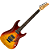 Guitarra Seizi Katana Aura HH Fireburst RW com Captadores Seizi Aura HH Equalizador Seizi Aura com Afinador Integrado e Acabamento Flame Red RW 10361284 - Imagem 1