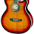 Violão Folk Eletroacústico Eagle CH70 YB Yellow Burst com Tampo Spruce, Corpo Mahogany, Equalizador Integrado e Afinador Cromático HTML - Imagem 4