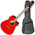 Violão Eletroacústico Waldman GCEX-1841 RD Vermelho Brilhante Grand Auditorium com Tampo Solid Spruce Pré EQ-4RTX e Bag - Imagem 1