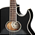 Violão Eletroacústico Eagle GL36 BKB Mini Jumbo Folk com Tampo Flamed Maple Pré-Amplificador Audisys Promix XR Roseta Abalone Acabamento Black Burst Brilhante - Imagem 3