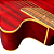 Violão Eletroacústico Eagle Hofma HMF240 Folk com Tampo Sapele Maciço Pré-Amplificador Audisys Promix XR Equalizador 3 Bandas Afinador Integrado Acabamento Vermelho Brilhante - Imagem 4