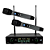Microfone Sem Fio TSI 8299 Plus UHF com Receptor Duplo Display Digital 200 Canais Bodypack Monitor de Bateria e Processo Exclusivo Ghostless - Imagem 1