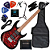 Kit Guitarra Ibanez GRX70QA TRB Transparent Red Burst com Tampo Quilted Maple HSH Infinity GX03 - Imagem 1