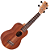 Ukulele Soprano Acústico Marquês UKS-140 MGS AC Mahogany Fosco com Tampo Sapele e Laterais Fundo Sapele - Imagem 1