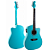 Violão Eletroacústico Aço Marquês VA-207 LBL EQ Light Blue Brilho com Folk Cutaway Headstock Guitarra e Pré B-12 4 Bandas com Microfone Interno - Imagem 2